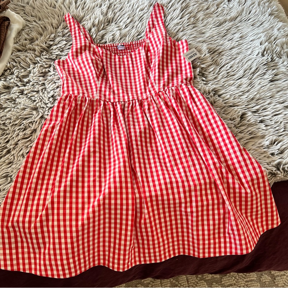 Old Navy Red Gingham Dress